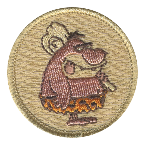 Cave Man Patrol Patch - embroidered 2 in round