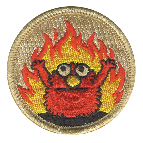 Fuzzy Fury Patrol Patch - embroidered 2 in round