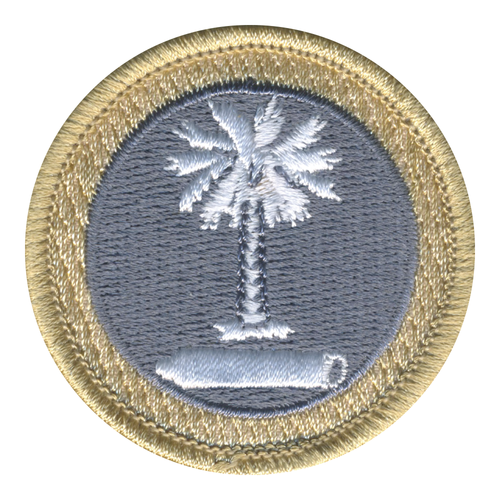 Breezy Palm Tree Patrol Patch - embroidered 2 in round