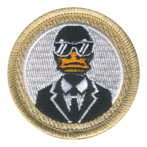 Duck Agent Patrol Patch - embroidered 2 in round