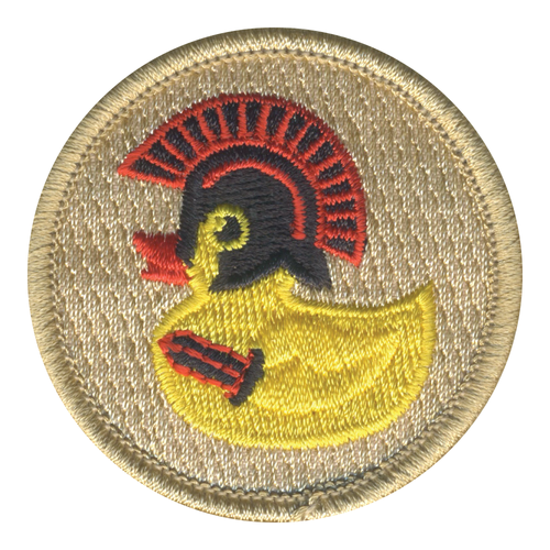Warrior Duckling Patrol Patch - embroidered 2 in round