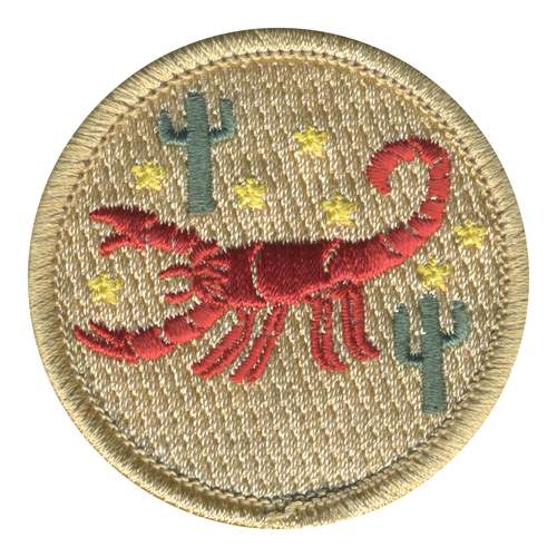 Desert Scorpion Patrol Patch - embroidered 2 in round