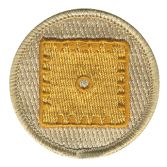Cheesy Square Patrol Patch - embroidered 2 in round