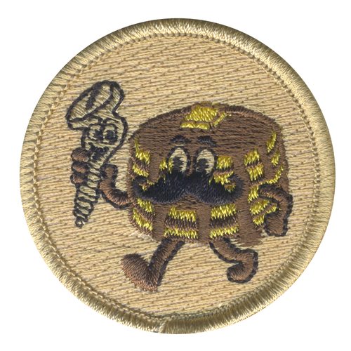 Mustache Pancake Patrol Patch - embroidered 2 in round