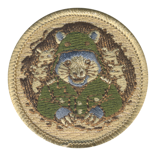 Mole Patrol Patch - embroidered 2 in round