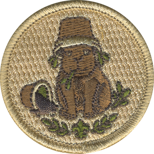 Plant Pot Capybara Patrol Patch - embroidered 2 in round