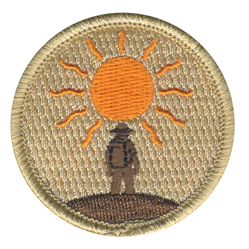 Scout Hike Patrol Patch - embroidered 2 in round