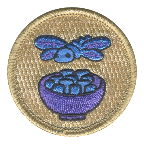 Ice Dragonfly Patrol Patch - embroidered 2 in round