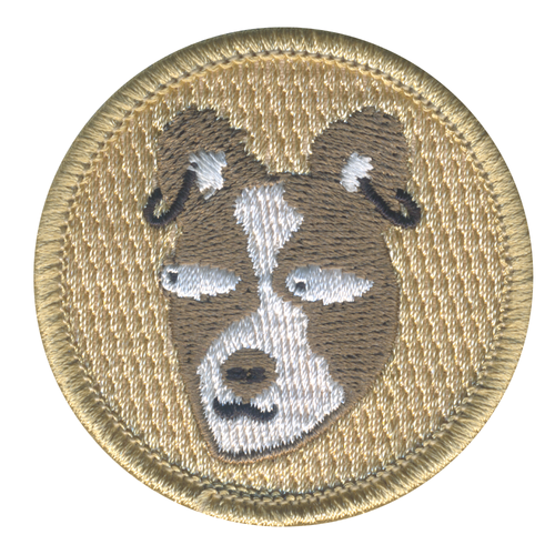 Earring Dog Patrol Patch - embroidered 2 in round