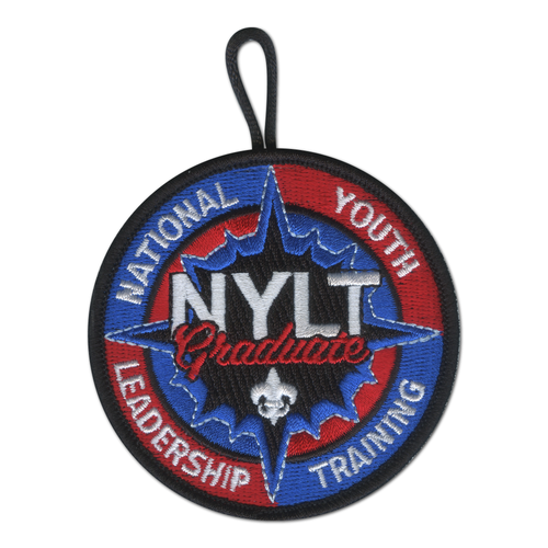 NYLT Graduate Embroidered Patch with button loop