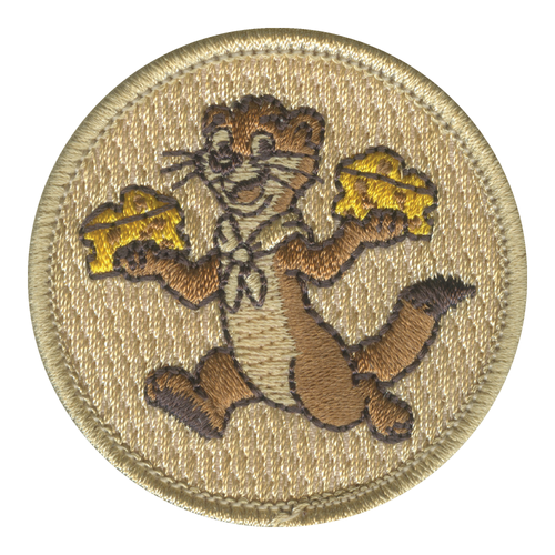Cheese Weasel Patrol Patch - embroidered 2 in round