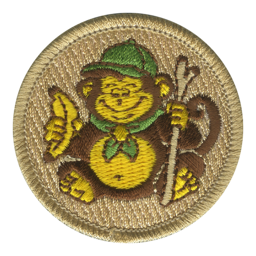Chunky Monkey Patrol Patch - embroidered 2 in round