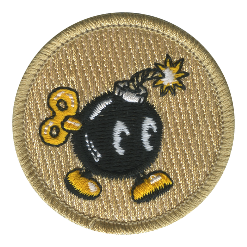 Wind-Up Bomb Patrol Patch - embroidered 2 in round