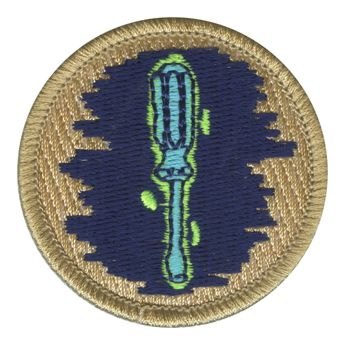 Bioluminescent Screwdrivers Patrol Patch - embroidered 2 in round