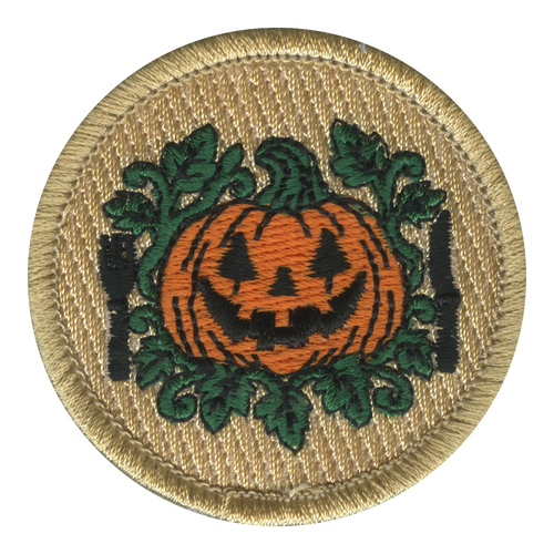 Pumpkin Eater Patrol Patch - embroidered 2 in round
