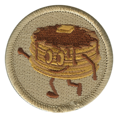 Pancake Scout Patrol Patch - embroidered 2 inch round