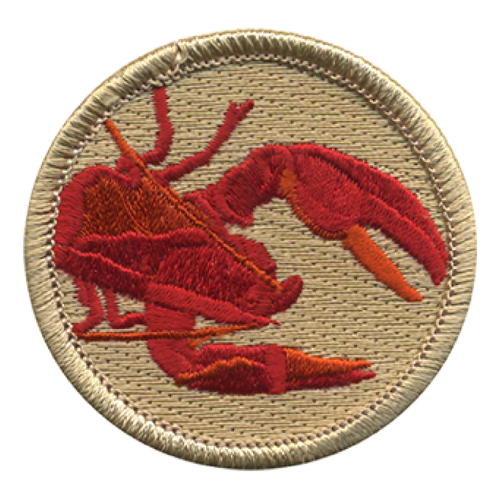 Lobster Scout Patrol Patch - embroidered 2 inch round