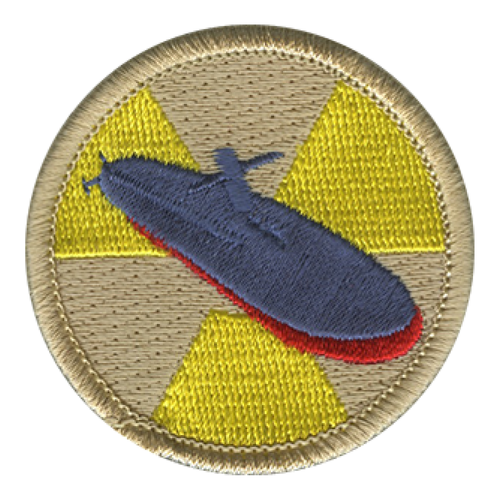 Nuclear Submarine Scout Patrol Patch - embroidered 2 inch round