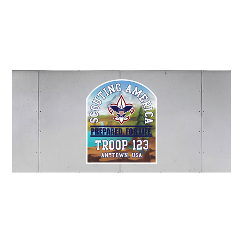 Custom Scout Troop Trailer Graphic Wooded Landscape SP6487