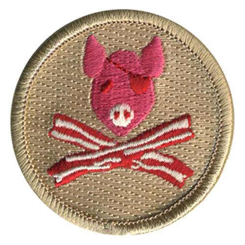 Pork Pirate Scout Patrol Patch - embroidered 2 inch round