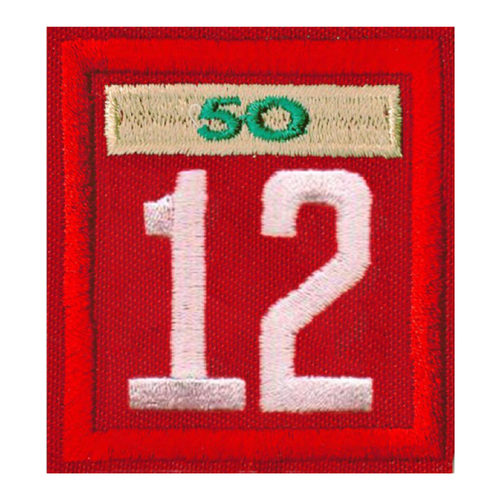 Cub Scout Pack Unit Numeral Patch with Veterans Bar Patch