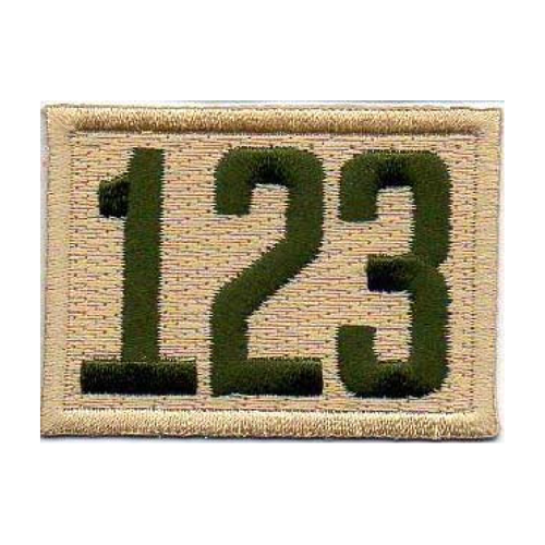 Scout Troop Unit Numeral Patch - Triple Number