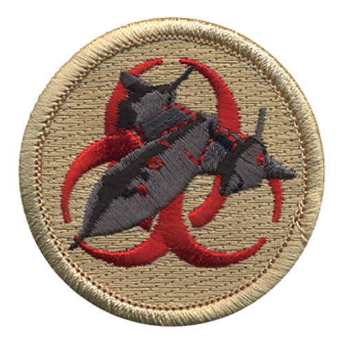 Atomic Blackbird Scout Patrol Patch - embroidered 2 inch round