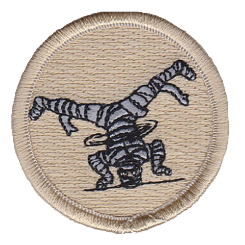 Dancing Mummy Scout Patrol Patch - embroidered 2 inch round
