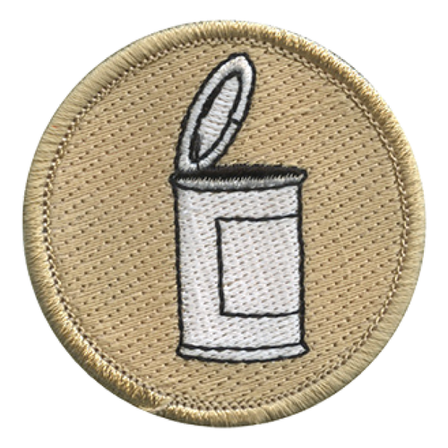 Tin Can Scout Patrol Patch - embroidered 2 inch round