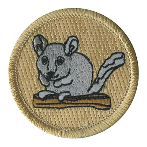 Chinchilla Scout Patrol Patch - embroidered 2 inch round