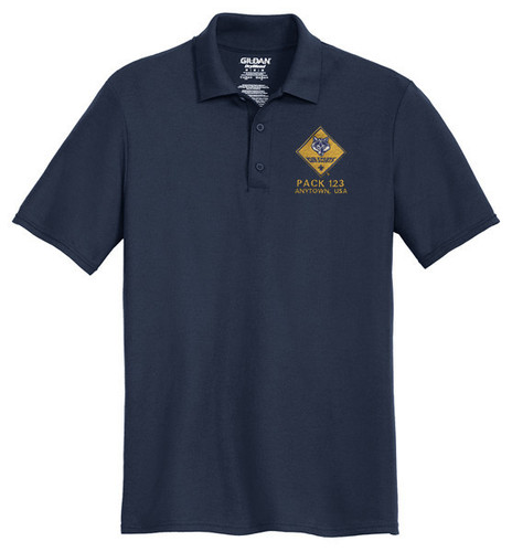 Cotton Pique Polo – Mens with Cub Scout Logo