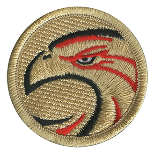 Red Hawks Scout Patrol Patch - embroidered 2 inch round