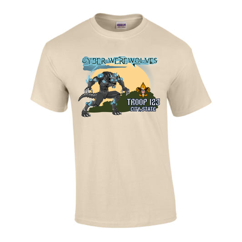 BSA Troop Patrol Shirt with Cyber Werewolves Patrol