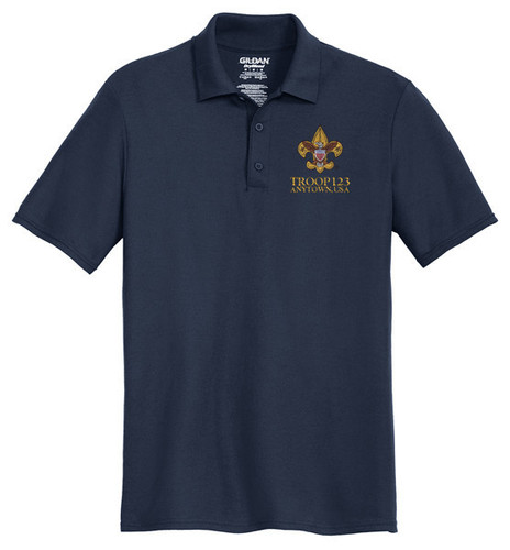 Cotton Pique Polo – Mens with Vintage Scouting logo