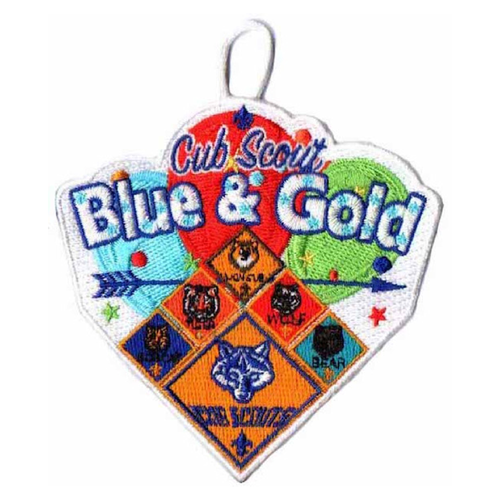 Cub Scout Blue and Gold Patch with Cub Scout Ranks