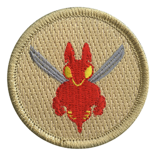 Red Hornets Scout Patrol Patch - embroidered 2 inch round