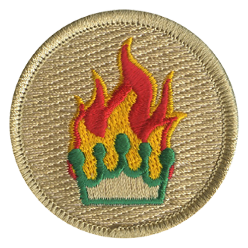 Campfire Kings Scout Patrol Patch - embroidered 2 inch round