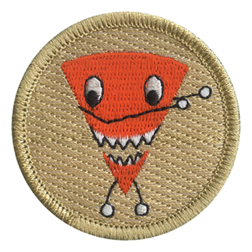 Dabbing Cheesy Chip Scout Patrol Patch - embroidered 2 inch round