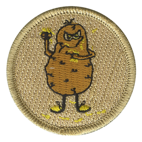 Potato Cannibal Scout Patrol Patch - embroidered 2 inch round