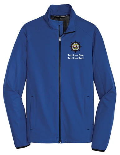 Active Soft Shell Jacket with Scouting America Florida Sea Base Logo - Colombia Blue