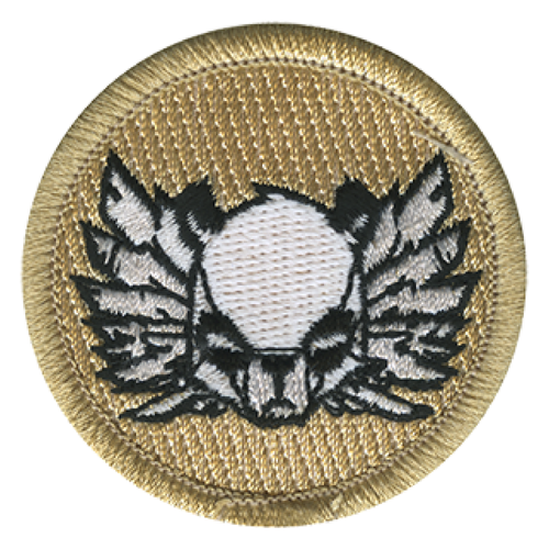 Galactic Panda Scout Patrol Patch - embroidered 2 inch round