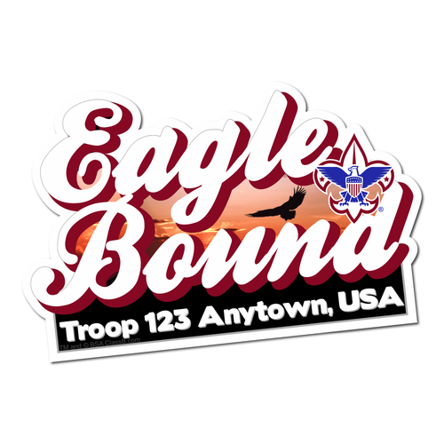 BSA Eagle Scout Sticker Pack with Eagle Bound Design