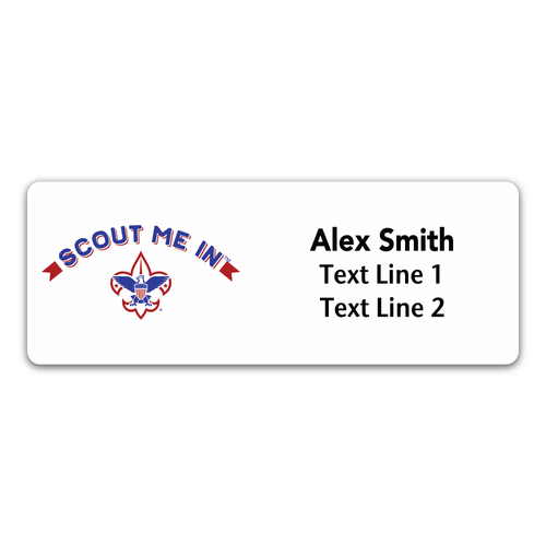 Scouts BSA Troop Name Tag with Scout Me In Logo
