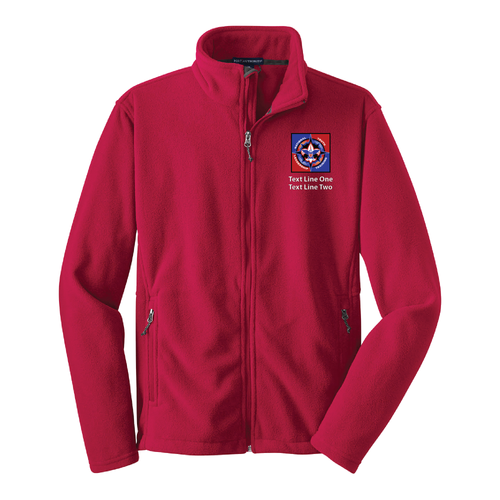 Red Fleece Jacket with Scouting America NYLT Logo