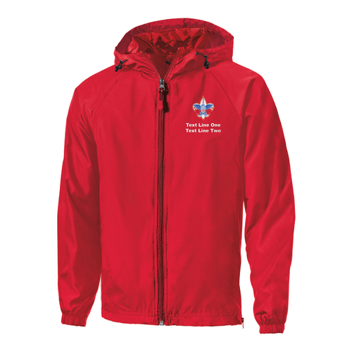 Scouting America Red Jacket with Scouting America Corporate Logo