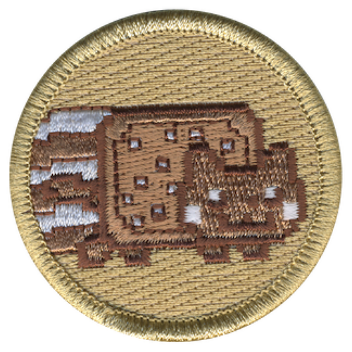 Nyan Cat Scout Patrol Patch - embroidered 2 inch round