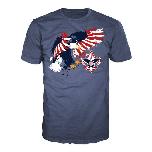 Eagle Splatter Scout T-Shirt SP7229 with Scouting America logo