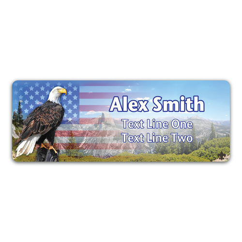 Scouts BSA Troop Name Tag with BSA Fleur-De-Lis