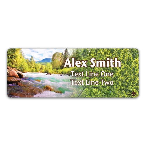 Scouts BSA Troop Name Tag with BSA Fleur-De-Lis