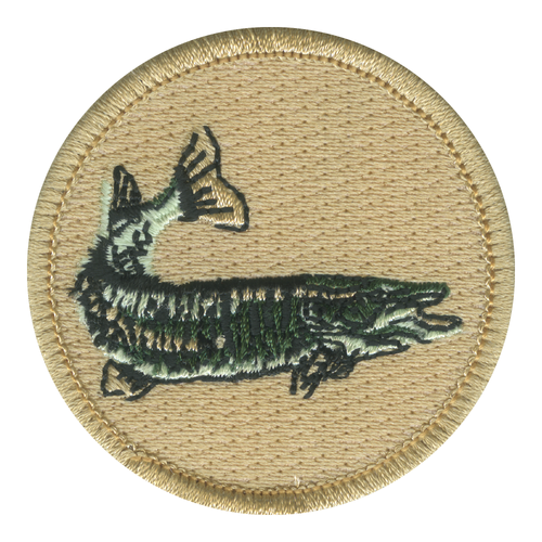 Northern Pike Fish Scout Patrol Patch - embroidered 2 inch round